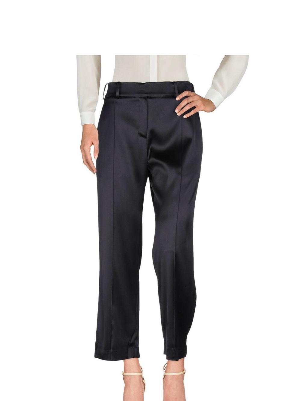 ALEXANDRE VAUTHIER
Pants
6 (US) - Black Silky High-Waist Tapered Pants